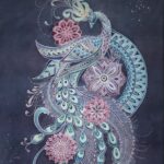 孔雀 JLCA ILCE　レザークラフト　革工芸
