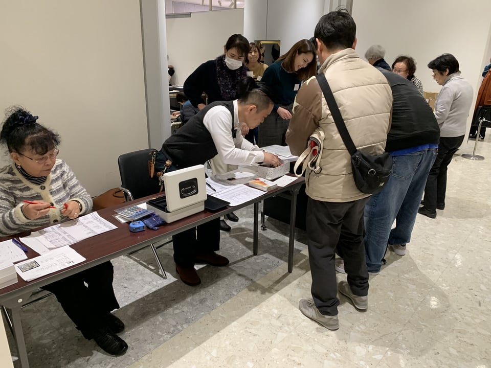 搬入会場準備 JLCA ILCE International leather Craft Exhibition