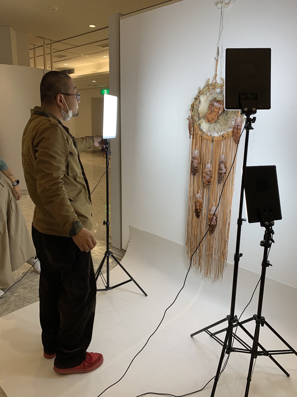 ILCE撮影風景 レザークラフト 公募展