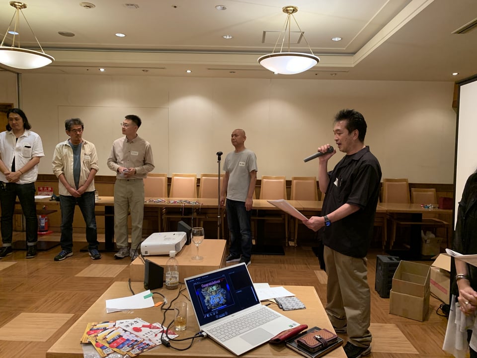 ILCE交流会・閉会の挨拶 レザークラフト 公募展